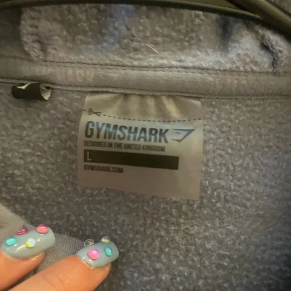 Gymshark Heather Gray Hoodie - Picture 3 of 4